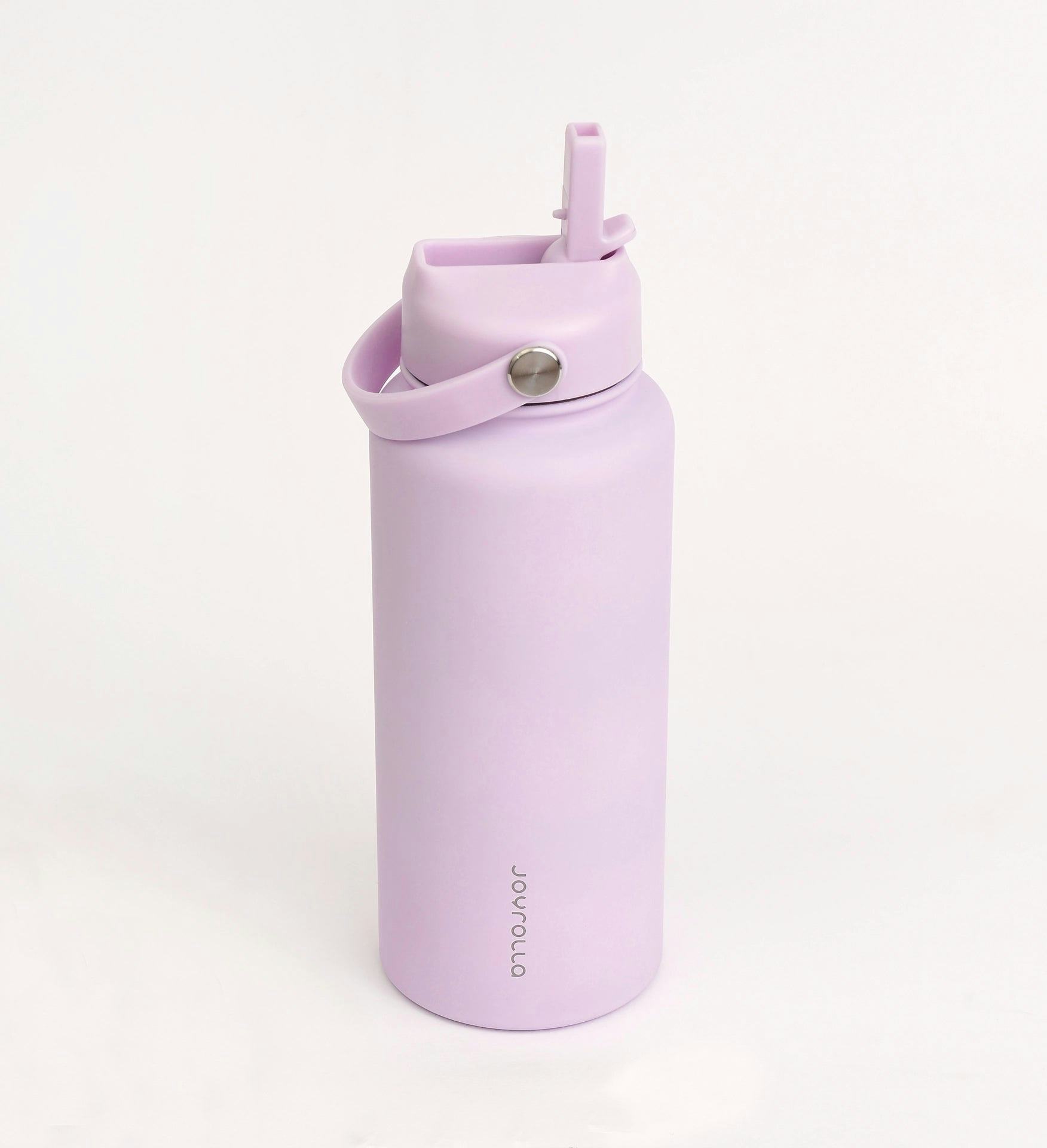 Insulated Water Bottle 1 litre - Straw Lid - Lilac