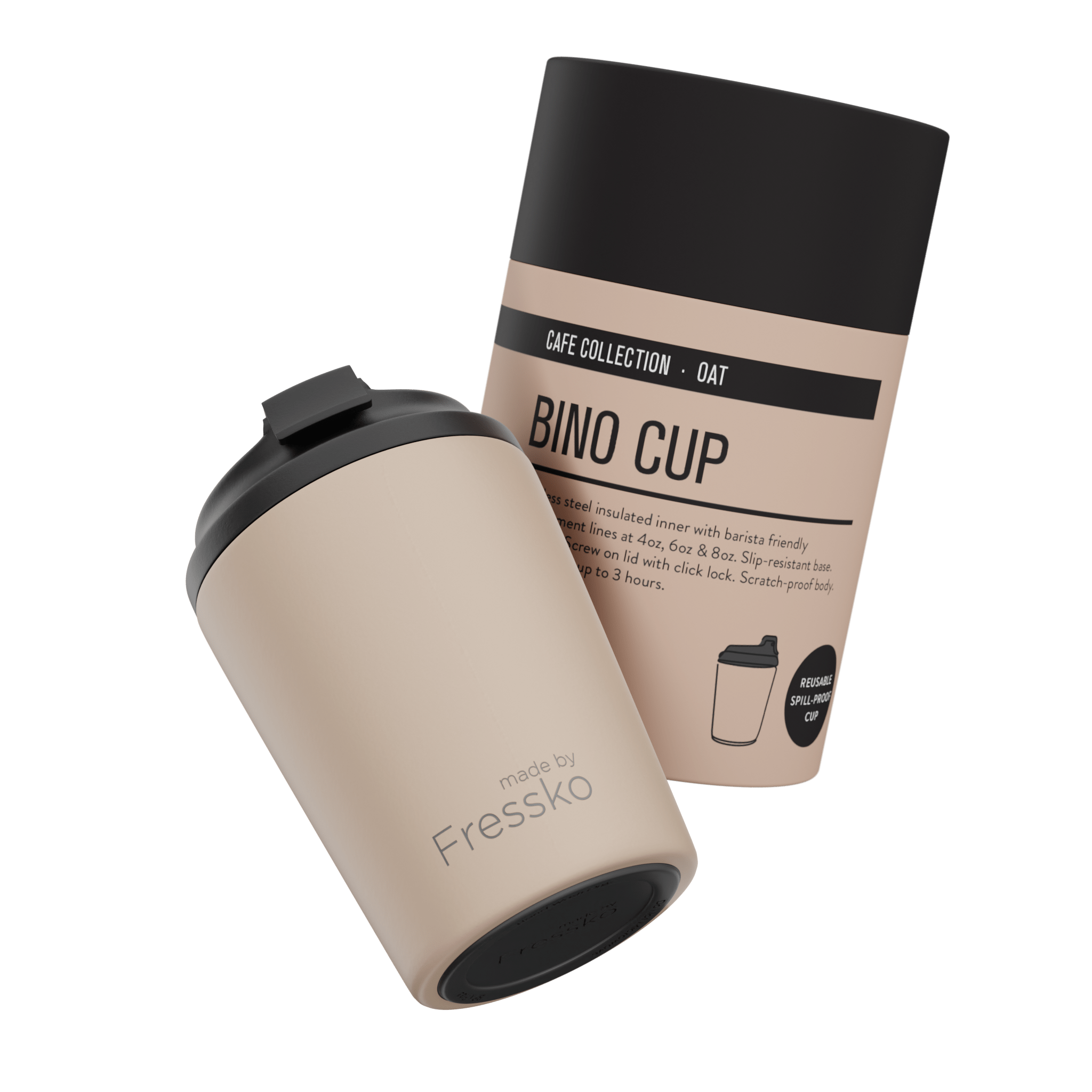 Reusable Cup | Bino 227ml/8oz - Oat