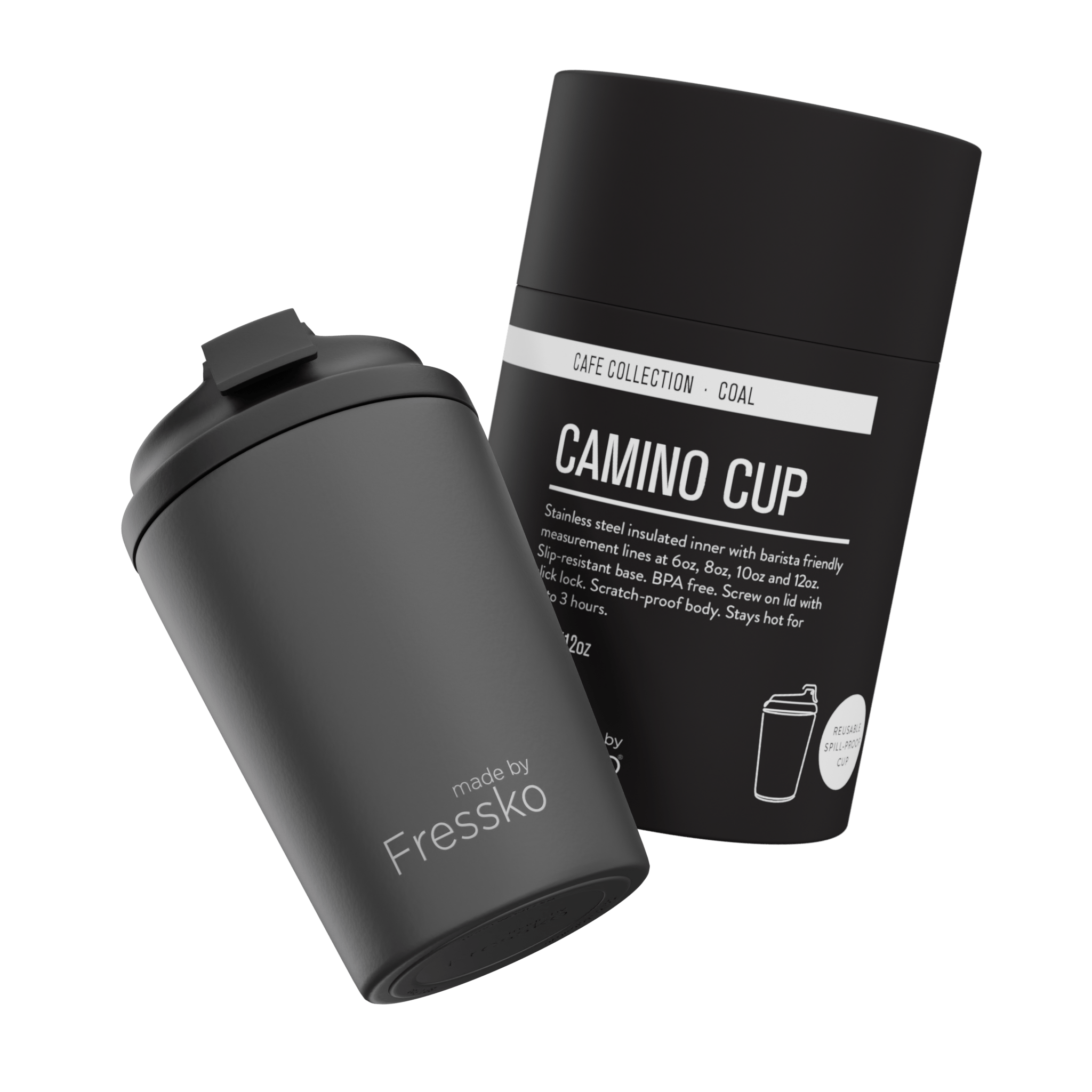Reusable Cup | Camino 340ml/12oz - Coal