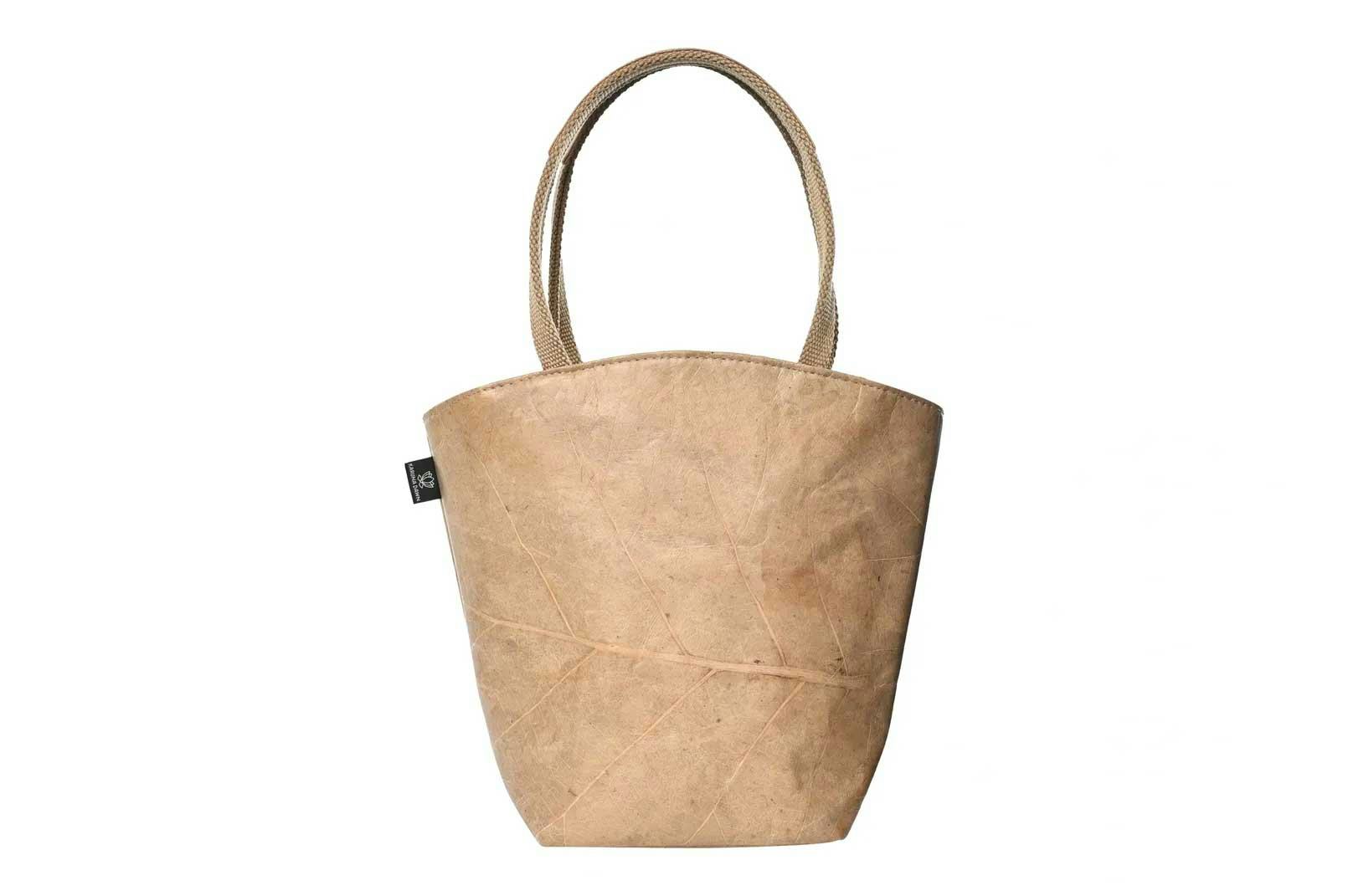 Leaf Leather Tote Bag