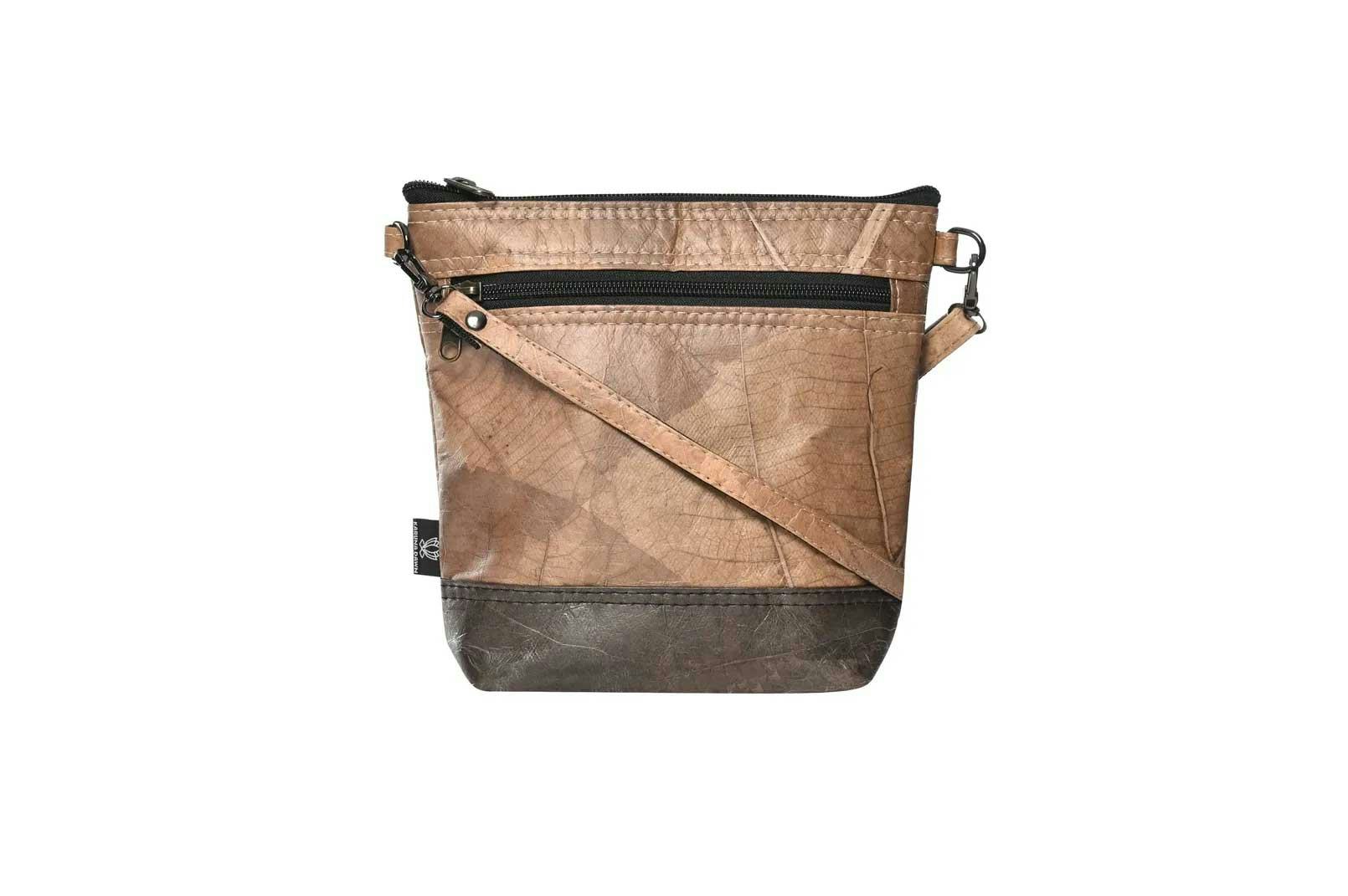 Leaf Leather Cross-Body Bag