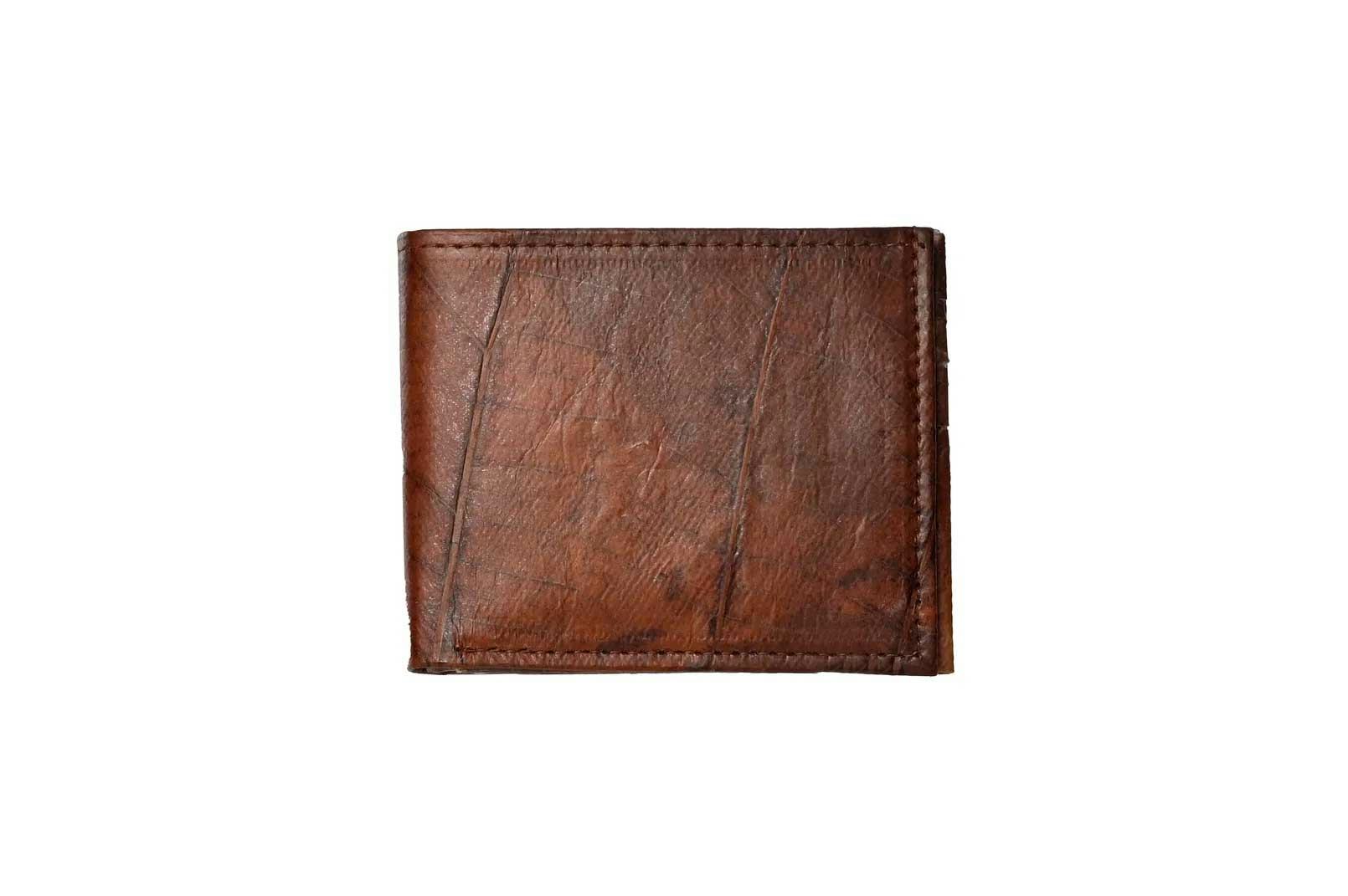 Leaf Leather Wallet with Coin Purse